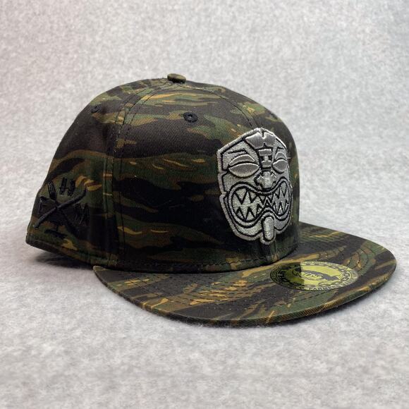 Vintage Farmers Market Hawaii Snapback Hat Embroidered Camouflage - Picture 3 of 8